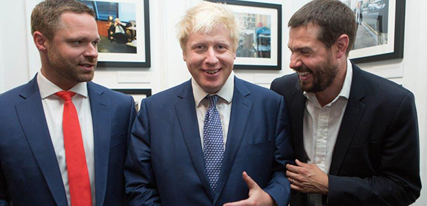 Gavin Ellwood, Boris Johnson and Andrew Parsons